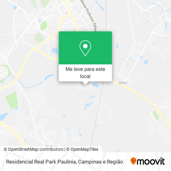 Residencial Real Park Paulínia mapa