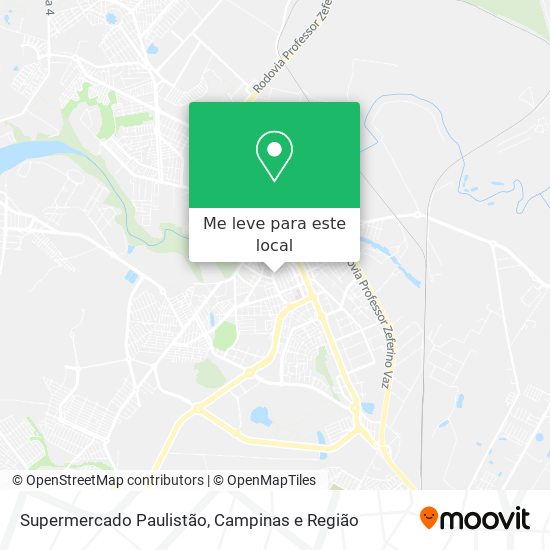 Supermercado Paulistão mapa