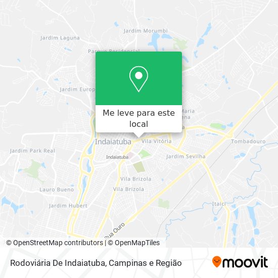 Rodoviária De Indaiatuba mapa