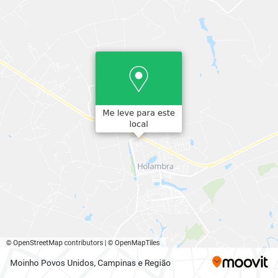 Moinho Povos Unidos mapa