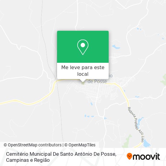 Cemitério Municipal De Santo Antônio De Posse mapa