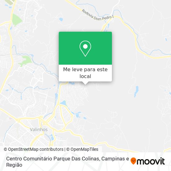 Centro Comunitário Parque Das Colinas mapa