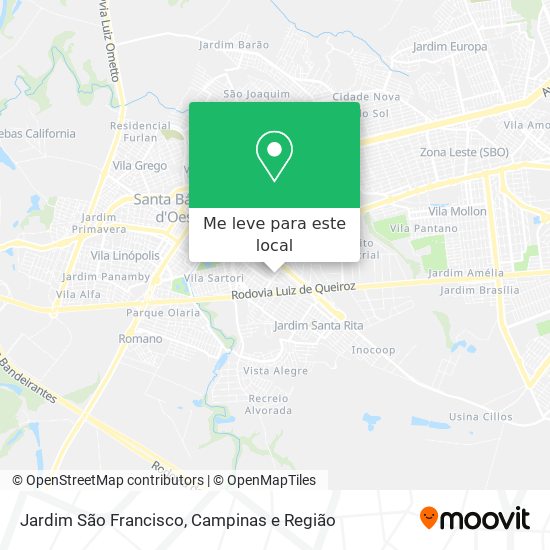 Jardim São Francisco mapa