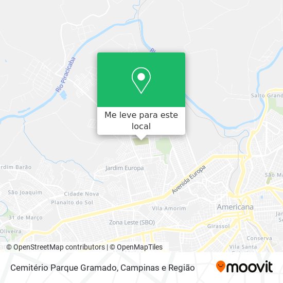 Cemitério Parque Gramado mapa