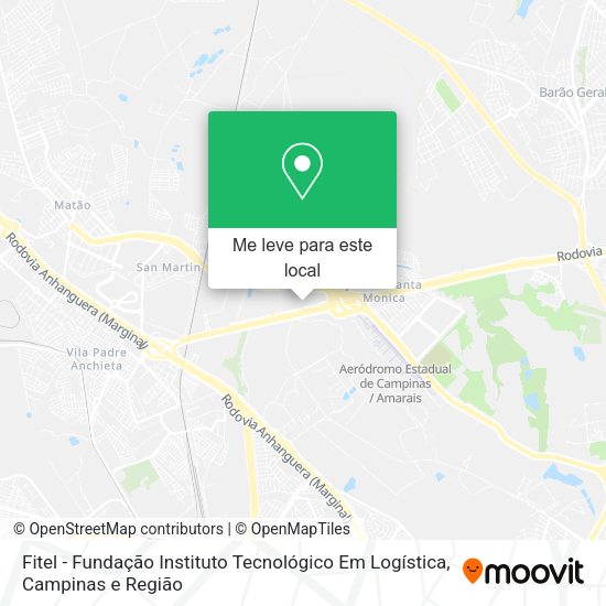 Fitel - Fundação Instituto Tecnológico Em Logística mapa