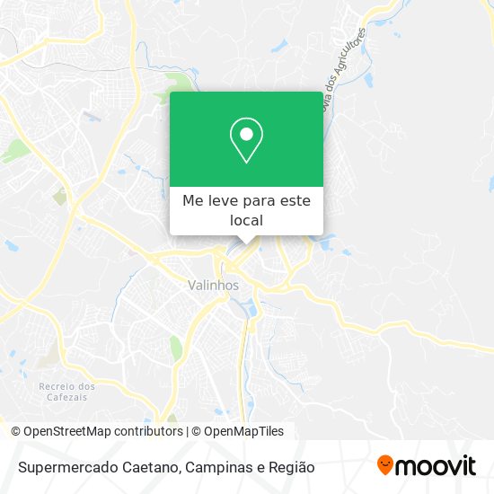 Supermercado Caetano mapa