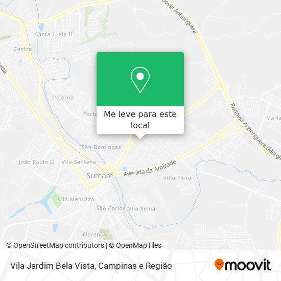 Vila Jardim Bela Vista mapa