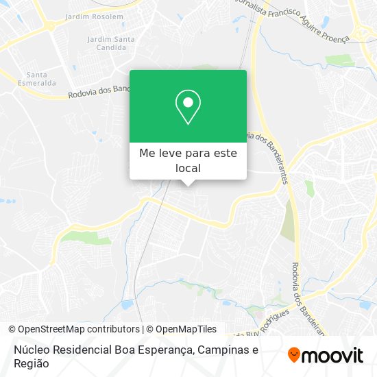 Núcleo Residencial Boa Esperança mapa