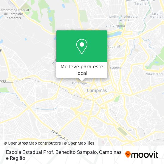 Escola Estadual Prof. Benedito Sampaio mapa