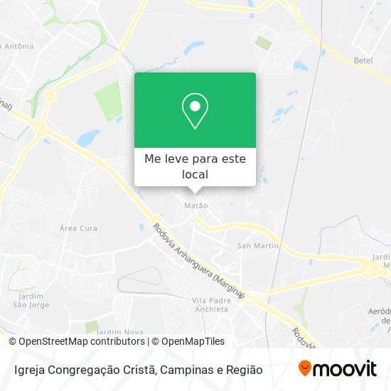 Igreja Congregação Cristã mapa