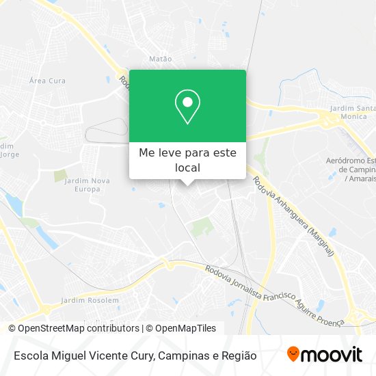 Escola Miguel Vicente Cury mapa