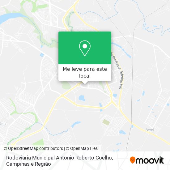 Rodoviária Municipal Antônio Roberto Coelho mapa