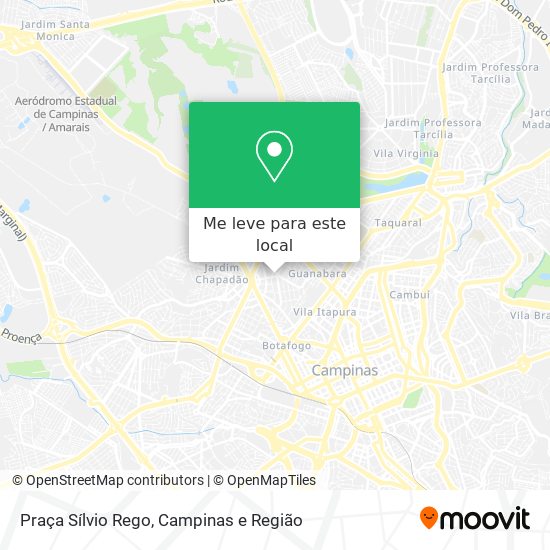 Praça Sílvio Rego mapa