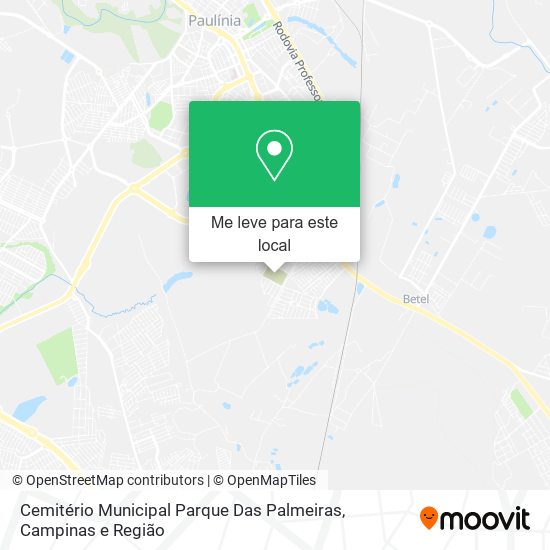 Cemitério Municipal Parque Das Palmeiras mapa