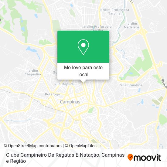 Clube Campineiro De Regatas E Natação mapa