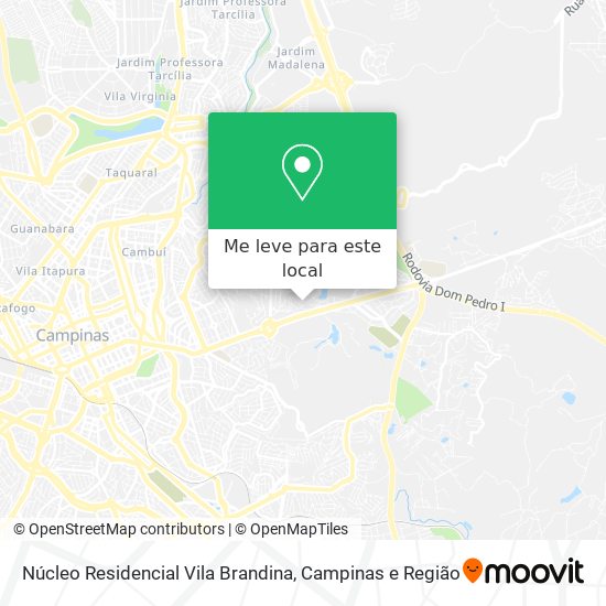 Núcleo Residencial Vila Brandina mapa