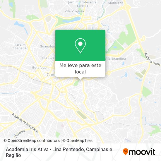 Academia Iris Ativa - Lina Penteado mapa