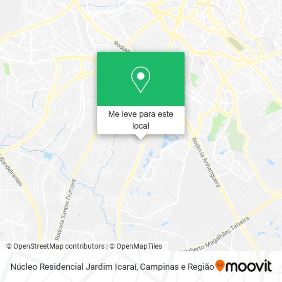 Núcleo Residencial Jardim Icaraí mapa