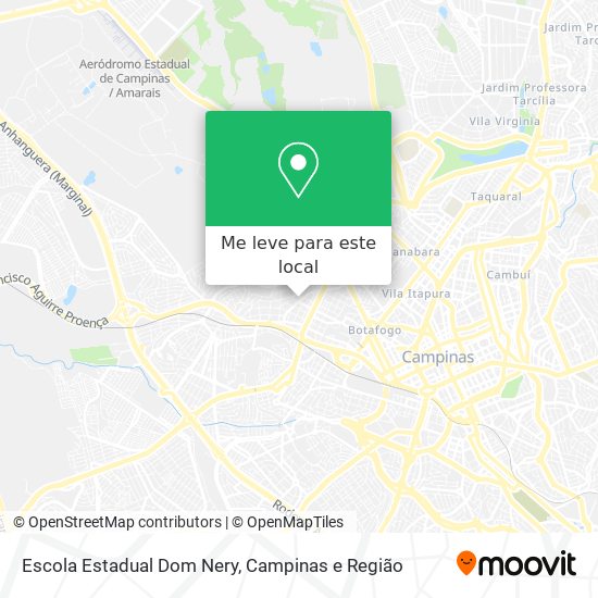Escola Estadual Dom Nery mapa