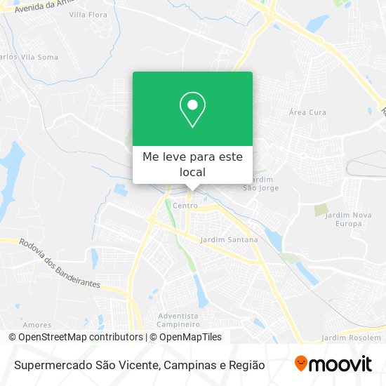 Supermercado São Vicente mapa