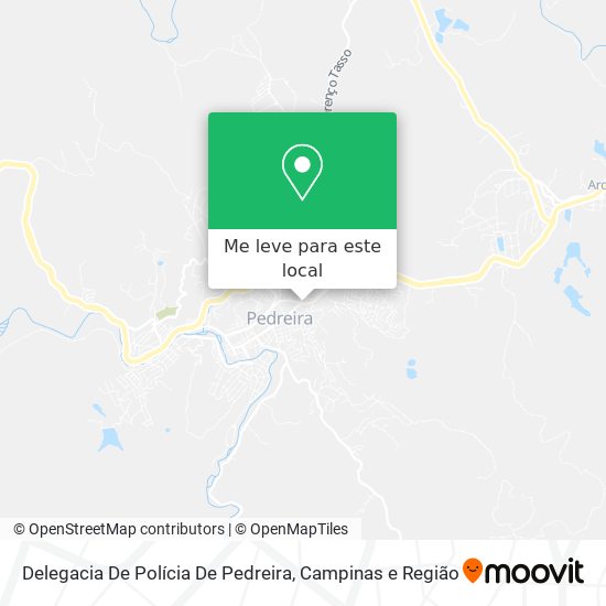 Delegacia De Polícia De Pedreira mapa