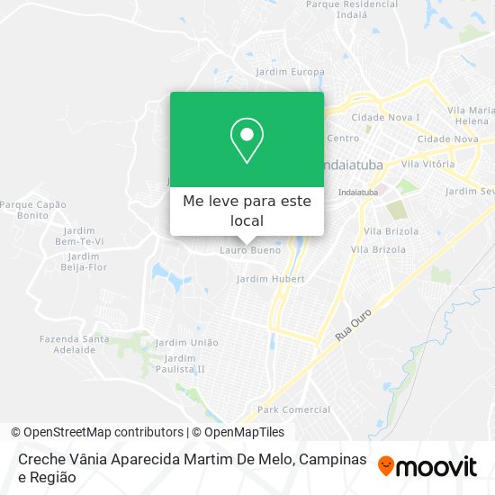 Creche Vânia Aparecida Martim De Melo mapa