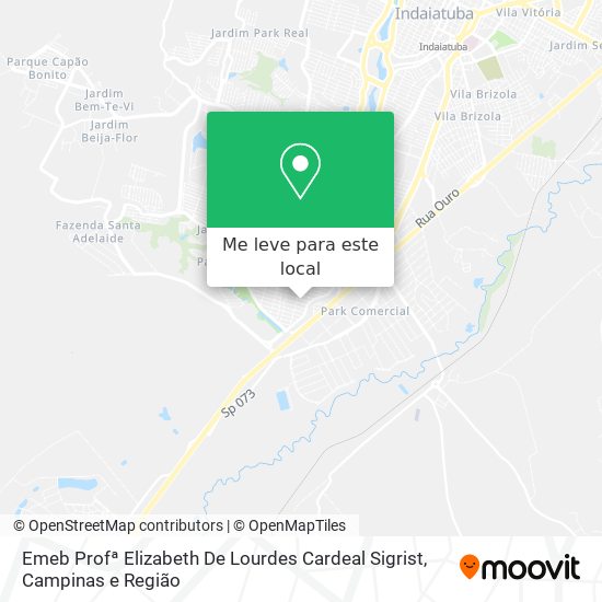 Emeb Profª Elizabeth De Lourdes Cardeal Sigrist mapa