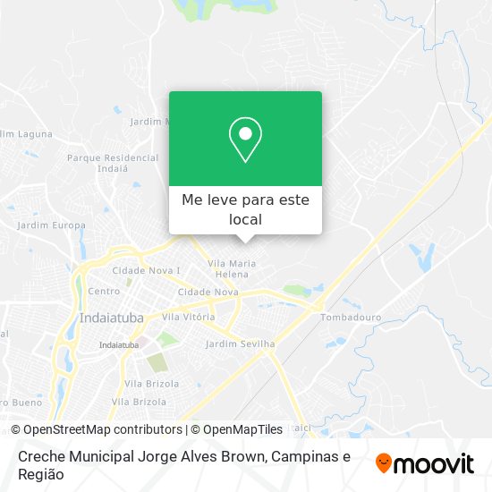 Creche Municipal Jorge Alves Brown mapa