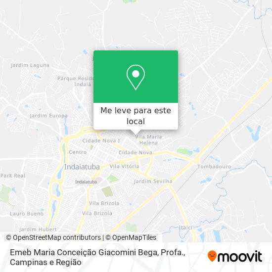Emeb Maria Conceição Giacomini Bega, Profa. mapa