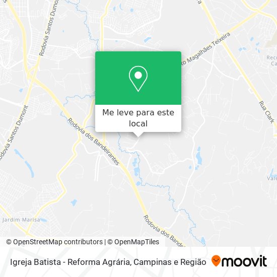 Igreja Batista - Reforma Agrária mapa