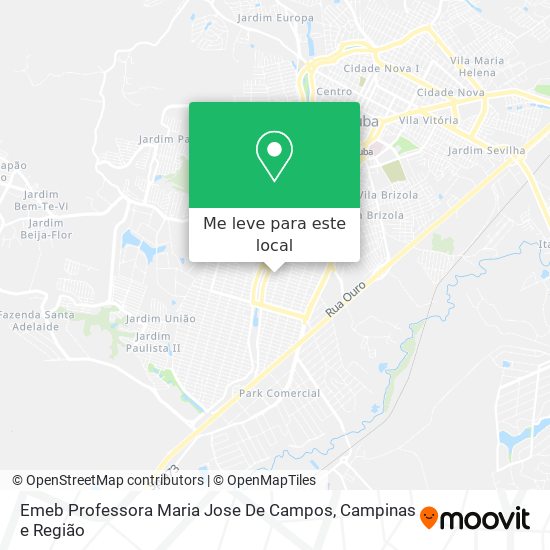 Emeb Professora Maria Jose De Campos mapa