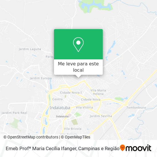Emeb Profª Maria Cecília Ifanger mapa
