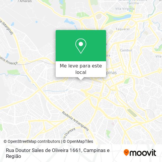 Rua Doutor Sales de Oliveira 1661 mapa