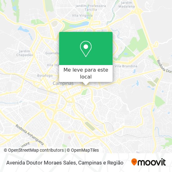 Avenida Doutor Moraes Sales mapa