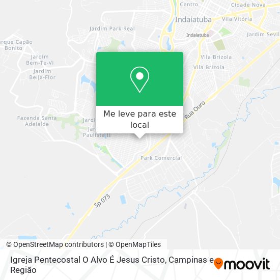 Igreja Pentecostal O Alvo É Jesus Cristo mapa