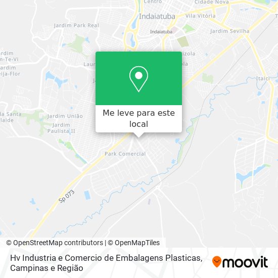 Hv Industria e Comercio de Embalagens Plasticas mapa