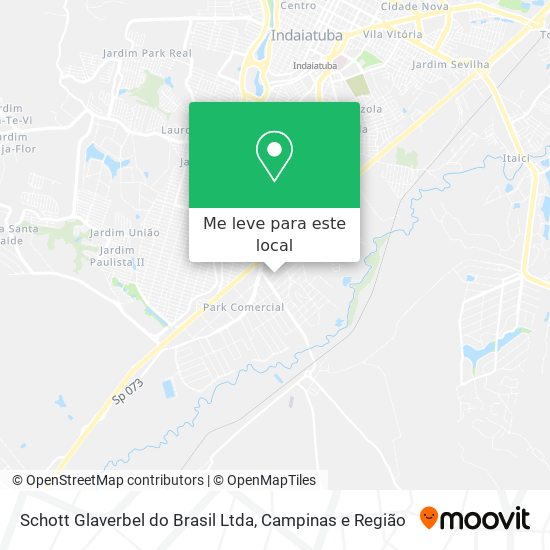 Schott Glaverbel do Brasil Ltda mapa
