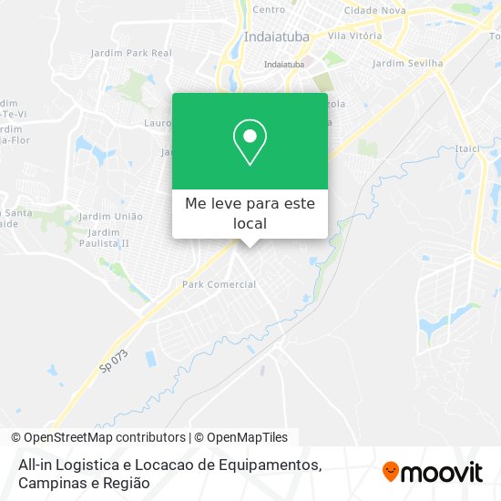 All-in Logistica e Locacao de Equipamentos mapa