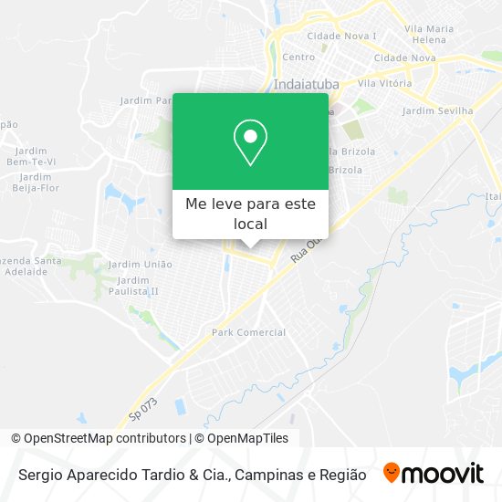 Sergio Aparecido Tardio & Cia. mapa