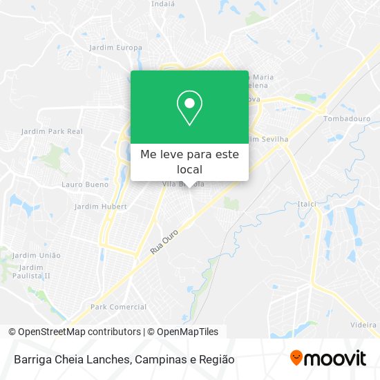 Barriga Cheia Lanches mapa