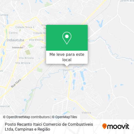 Posto Recanto Itaici Comercio de Combustiveis Ltda mapa