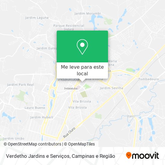 Verdetho Jardins e Serviços mapa