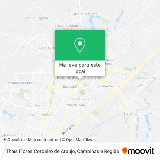 Thaís Flores Cordeiro de Araújo mapa
