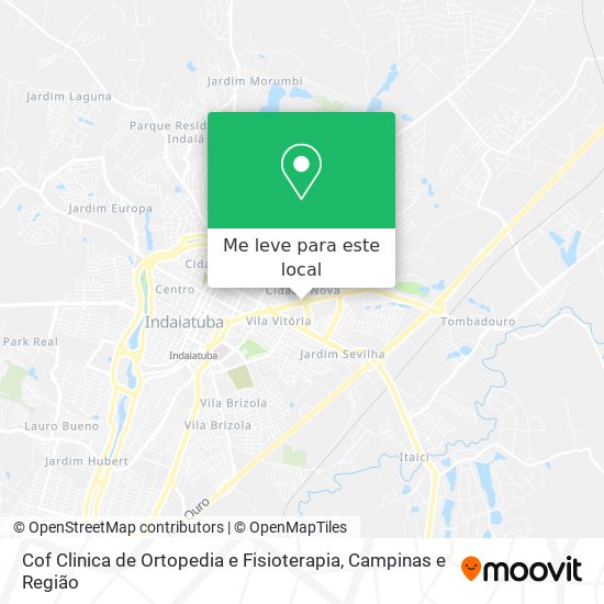 Cof Clinica de Ortopedia e Fisioterapia mapa