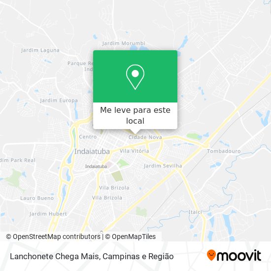 Lanchonete Chega Mais mapa