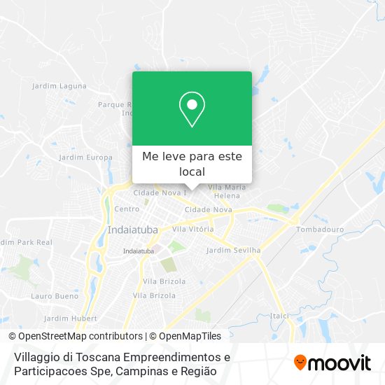 Villaggio di Toscana Empreendimentos e Participacoes Spe mapa