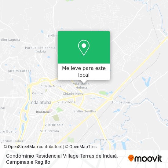 Condomínio Residencial Village Terras de Indaiá mapa
