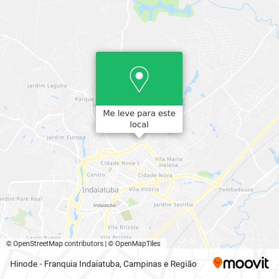 Hinode - Franquia Indaiatuba mapa