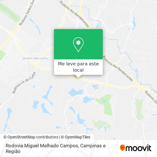 Rodovia Miguel Melhado Campos mapa