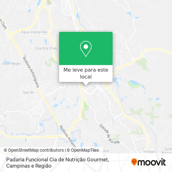 Padaria Funcional Cia de Nutrição Gourmet mapa